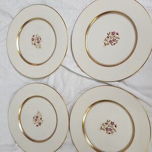Lenox Nydia P419W   Salad Plates Set Of 4 Retired